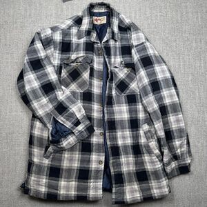 Field N Forest Quilt Lined Flannel Shirt Jacket Men's Large Plaid Workwear